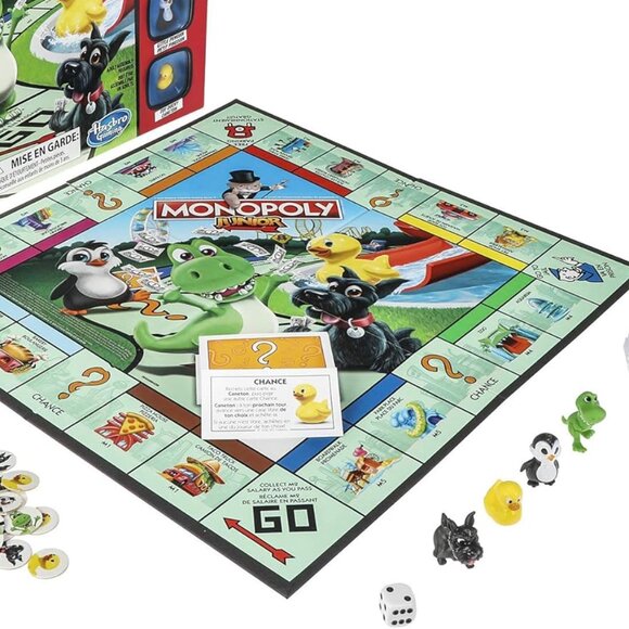 Monopoly Junior Bilingual Edition Board Game Hasbro Gaming New Sealed for Age5+ - Picture 4 of 13
